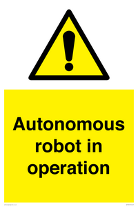 Autonomous robot in operation