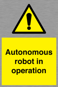 Autonomous robot in operation