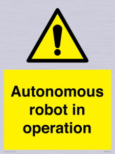 Autonomous robot in operation