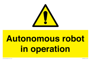 Autonomous robot in operation