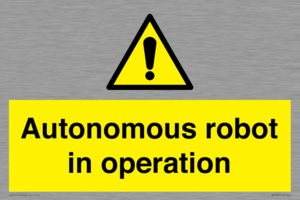 Autonomous robot in operation