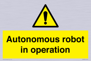 Autonomous robot in operation