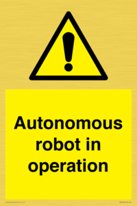Autonomous robot in operation
