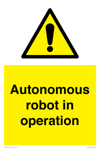 Autonomous robot in operation