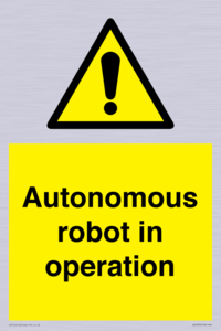 Autonomous robot in operation