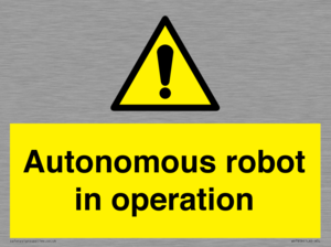 Autonomous robot in operation