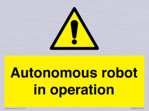 Autonomous robot in operation