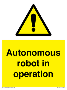 Autonomous robot in operation