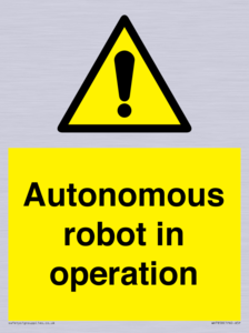 Autonomous robot in operation