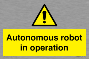 Autonomous robot in operation
