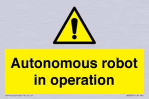 Autonomous robot in operation