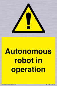Autonomous robot in operation