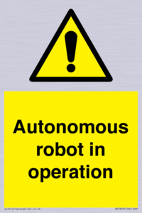 Autonomous robot in operation