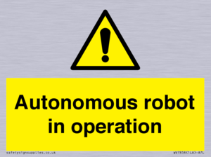 Autonomous robot in operation