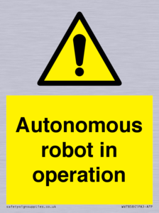 Autonomous robot in operation