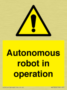Autonomous robot in operation