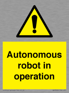 Autonomous robot in operation