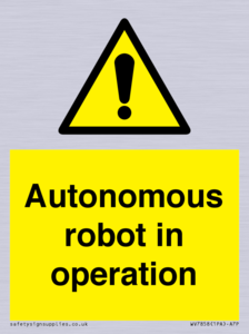 Autonomous robot in operation