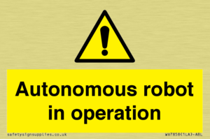 Autonomous robot in operation