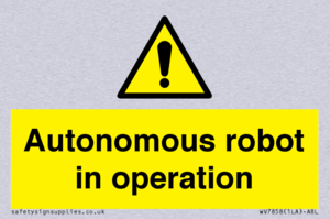 Autonomous robot in operation