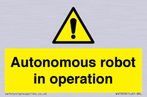 Autonomous robot in operation