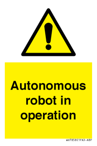Autonomous robot in operation