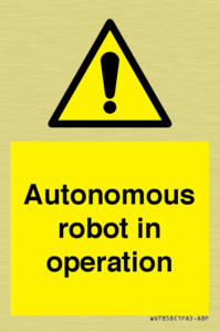 Autonomous robot in operation