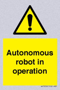 Autonomous robot in operation