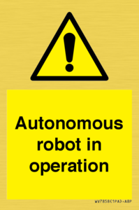 Autonomous robot in operation