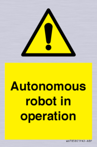 Autonomous robot in operation