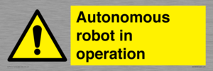 Autonomous robot in operation