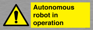 Autonomous robot in operation