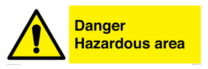 Danger Hazardous area