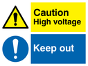caution-high-voltage--keep-out-sign-~