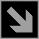 diagonal-arrow-only-sign-in-negative-black~