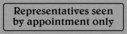 representatives-seen-by-appointment-only--sign-with-belwe-medium-positive-black-~