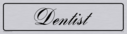 architectural--dentist-door-sign-with-brushed-metal-finish--background-text-in-p~