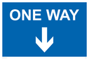one-way-with-down-directional-arrow-sign-~