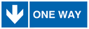one-way-with-down-directional-arrow-sign-~