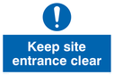 keep-site-entrance-clear-sign-~