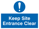 keep-site-entrance-clear-sign-~