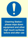 cleaning-station--please-wipe-down-equipment-and-other-high-touch-surfaces-befor~