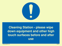 cleaning-station--please-wipe-down-equipment-and-other-high-touch-surfaces-befor~