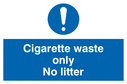 cigarette-waste-only-sign-~