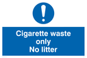 cigarette-waste-only-sign-~