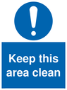 keep-this-area-clean-sign-~