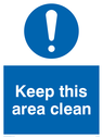 keep-this-area-clean-sign-~