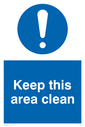 keep-this-area-clean-sign-~