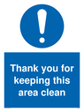 thank-you-for-keeping-this-area-clean-sign-~