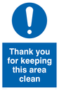 thank-you-for-keeping-this-area-clean-sign-~